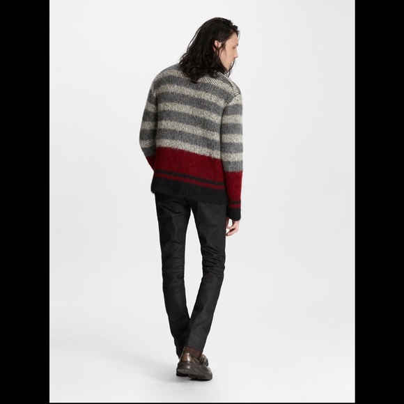 John Varvatos JACQUARD STRIPE SWEATER. Size small. $548 - Picture 2 of 9
